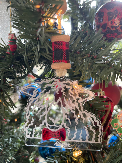 Modern Sheep Christmas Ornaments